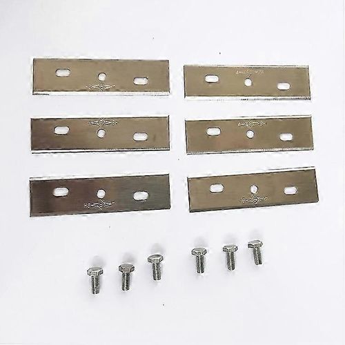 Lot de 6 lames de rechange pour tondeuses à gazon AL-KO Robolinho 500/700/1150/1200/2000, en acier inoxydable