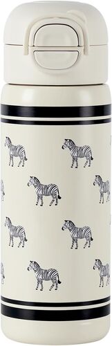 Sjzg-Tasse À Café En Acier Inoxydable 316 Ss316 Avec Couvercle Anti-Fuite, Garde Les Boissons Chaudes Pendant 6 Heures Ou Froides Pendant 12 Heures, Tasse À Café Ou Bouteille D'eau Réutilisable (Zèbr