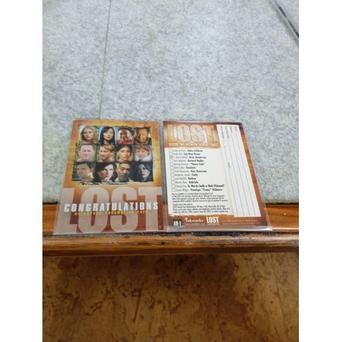 Cartes Spécial De Lost Saison 2 Inkworks Ar 1
