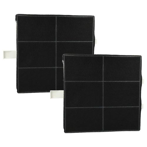 vhbw 2x Filtres à charbon actif compatible avec Neff Z5119X5, Z5116X1, Z5116X5, Z5116X0 hotte aspirante - 22,2 x 22,2 x 2,4 cm