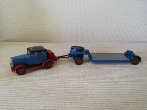 Camion Avec Remorque Plateau Ho 1/87-Wiking