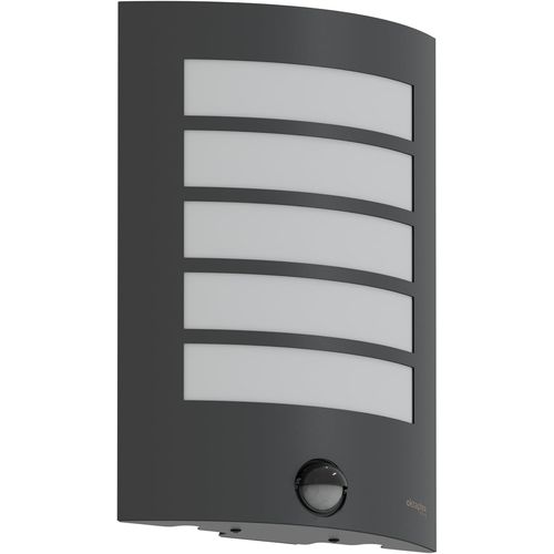 Asfasfq-Oktaplex Alto Lampe D'extérieur Avec Détecteur De Mouvement Culot E27 Applique Murale Ip44 Anthracite 230 V Avec Détecteur De Mouvement Portée 7 M