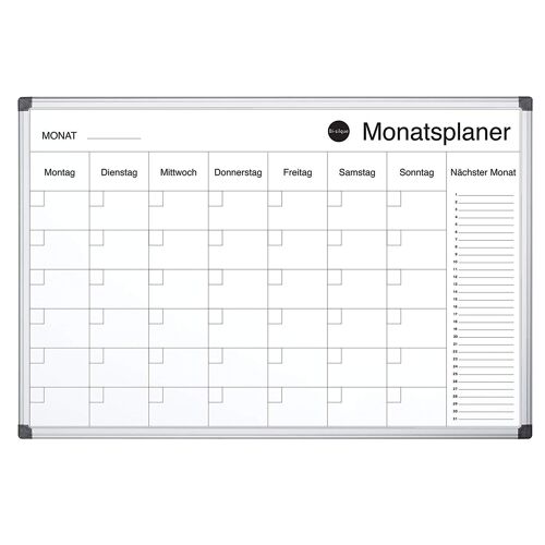 Bi-Office Maya Planificateur Mensuel Magnétique