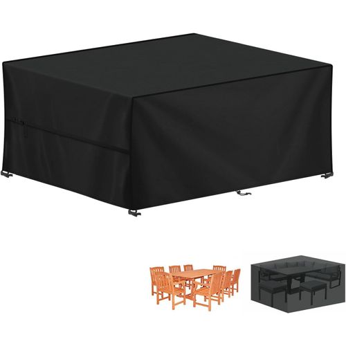 Spwa-Housse Pour Mobilier De Jardin, 420d Oxford Bâche Table De Jardin, Imperméable Housse Table Jardin Bache De Protection Exterieur Salon De Jardin Pour Table, Chaise Et Canapé, 190x140x75cm