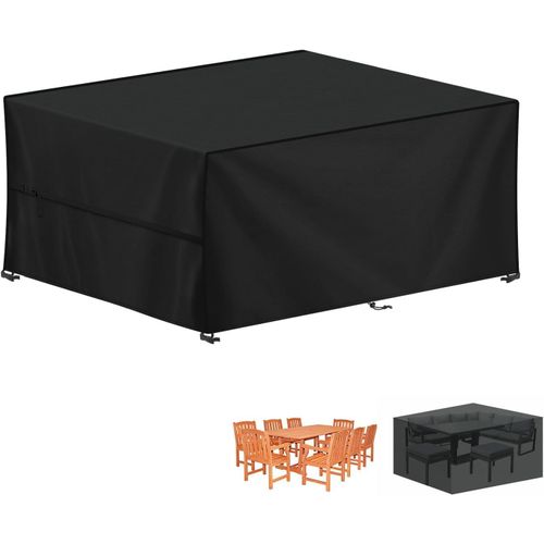 Spwa-Housse Table De Jardin, 180x130x90cm Bâche Salon De Jardin Rectangulaire Housse Protection Salon De Jardin Imperméable Bache Table De Jardin, Anti-Uv, 420d Oxford Housse Table Exterieur