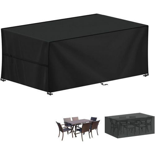 Spwa-Housse Salon De Jardin Exterieur, Housse Table De Jardin, 420d Tissu Oxford Bâche Table Jardin, Housse Protection Table Jardin, Imperméable Housses Pour Table De Jardin, 200x80x70cm