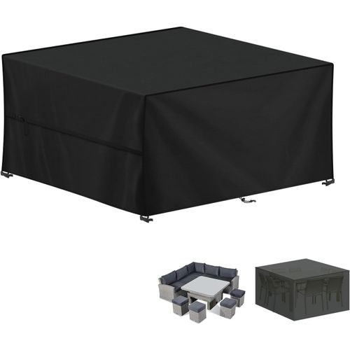 Spwa-Housse Salon De Jardin Exterieur, Housse Table De Jardin, 420d Tissu Oxford Bâche Table Jardin, Housse Protection Table Jardin, Imperméable Housses Pour Table De Jardin, 150x130x90cm