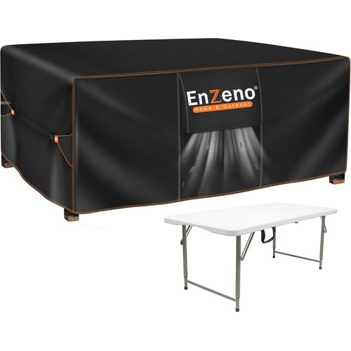 Cfus-Housse Salon De Jardin Exterieur Avec Évent,420d Oxford Tissu Housse Table De Jardin,Bâche De Protection Pour Chaise Meubles Étanche Imperméable, Résistance Au Vent, Anti-Uv¿125x63x74cm