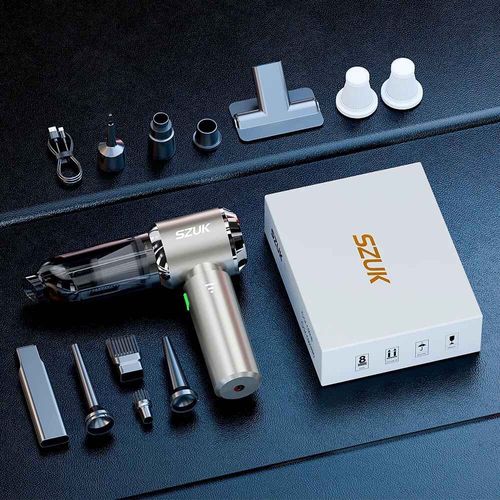 SZUK 985000PA aspirateurs sans fil puissant,aspirateur à main avec dépoussiérage en un clic,mini aspirateur pour voiture portable amélioré,aspirateur sans fil très puissant, - Type Max Silver 2hapa