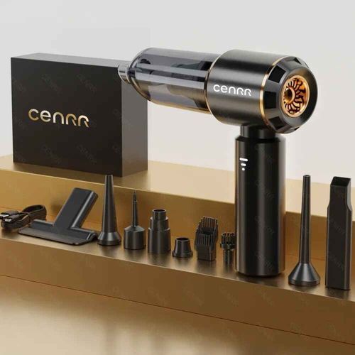 Cenrr-Aspirateur De Voiture Sans Fil Portable,Nettoyeur À Main,Aspiration De Bain,Machine À Livres,998000pa - Type Max Black