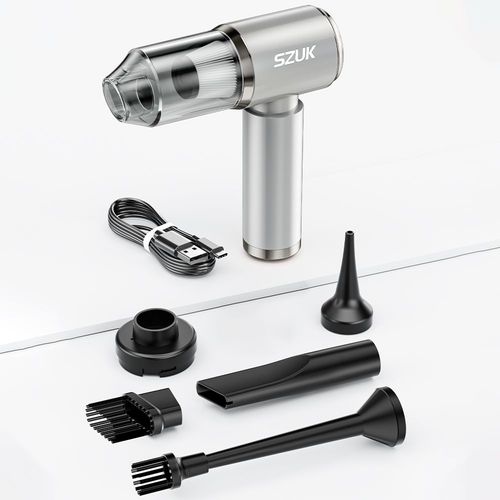 Mini Aspirateur De Voiture Sans Fil,Puissant,Portable,Machine De Nettoyage,Pour Soufflage De Voiture,Appareils Ménagers 2 En 1 - Type Sliver