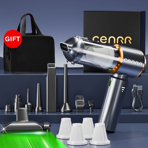 Cenrr Aspirateur De Voiture Mini Puissant 998000 Aspirateur Portable Pa Pour Souffleur À Main,Nettoyeur De Voiture,Appareil Ménager - Type Pro Max Black4hepa L