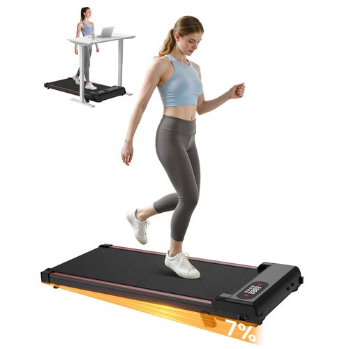 Tapis De Course Pour La Maison - Tapis De Course Sous Bureau Tapis De Course Électrique Compact Et Portable Avec Télécommande À Vitesse Réglable Et Écran Led Design Compact Et Élégant
