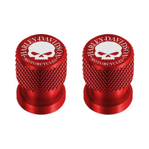 Couvercle De Bouchon De Valve De Pneu,Accessoires De Moto Pour Harley Davidson Adv 1250 Pa1250 Spécial Softail Sportster Touring X48 883 - Type A Red