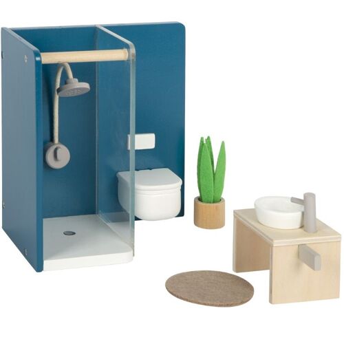 Meubles salle de bains pour maison de poupée