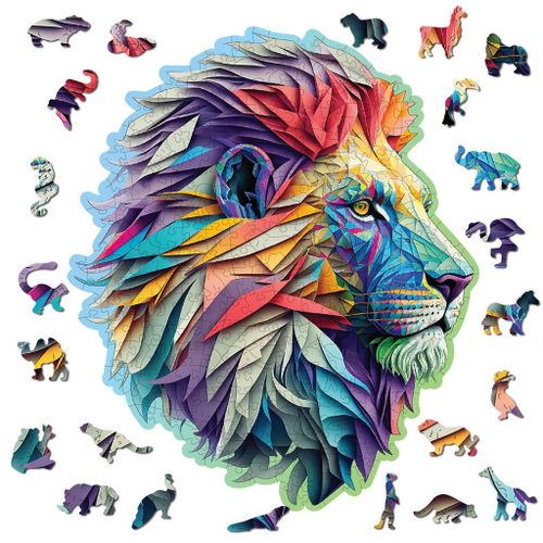 Puzzle En Bois Lion Moderne 250 Pcs