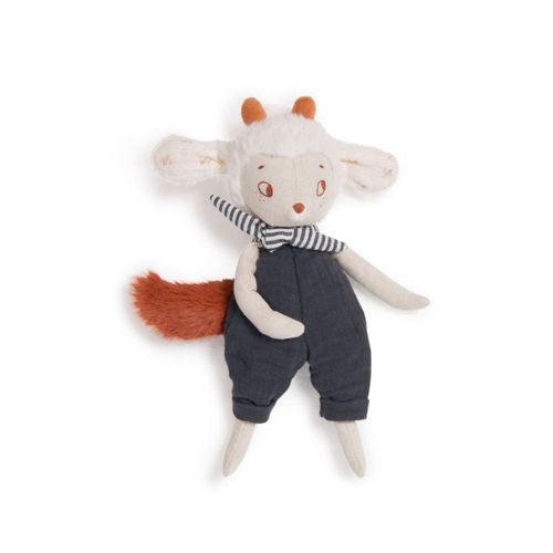 Doudou peluche poupée mouton nuage Moulin Roty après la pluie 