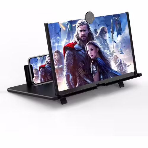 Agrandisseur D'Écran, 20 Pouces Loupe Telephone Portable, 3D Hd Pliable Amplificateur Ecran Telephone Portable, Loupe Ecran Pour Regarder Des Vidéos Sur Tous Les Smartphones[Z50]