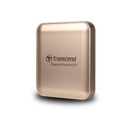 Transcend ESD420 - SSD - chiffré - 4 To - externe (portable) - USB 3.2 Gen 2x2 (USB-C connecteur) - AES 256 bits - champagne