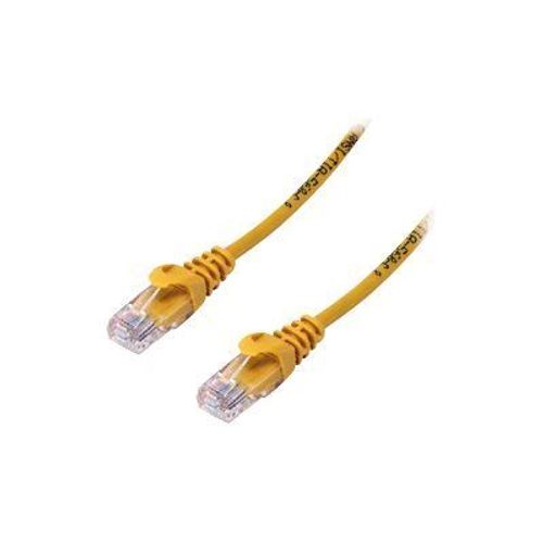 MCL - Cordon de raccordement - RJ-45 (M) pour RJ-45 (M) - 5 m - UTP - CAT 6a - moulé, sans crochet - jaune