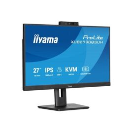 iiyama ProLite XUB2790QSUH-B2 - Écran LED - 27" - 2560 x 1440 QHD @ 100 Hz - IPS - 250 cd/m² - 1300:1 - 0.4 ms - HDMI, DisplayPort, USB-C - haut-parleurs - noir, mat