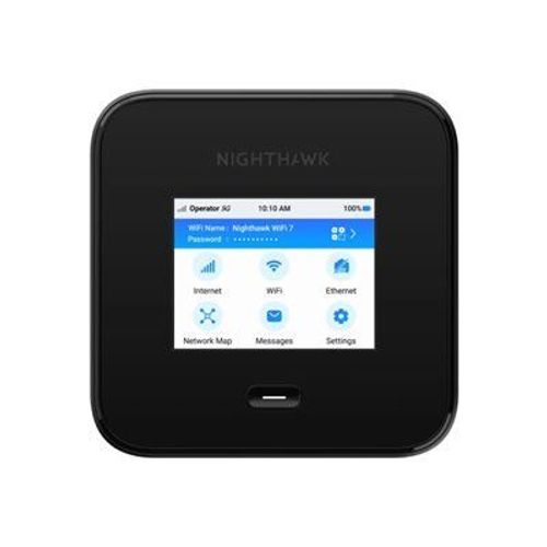 NETGEAR Nighthawk M7 Pro - Point d'accès mobile - 5G - 6 Gbits/s - Wi-Fi 5, Wi-Fi 6, Wi-Fi 7, 2.5GbE, 1GbE