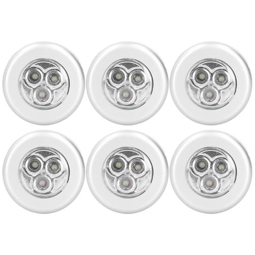 LumièRe Led à Commande Tactile Pour Porte D'armoire, 6 PièCes, CharnièRe Hydraulique, LumièRes De Placard Pour Meubles D'intéRieur Et D'extéRieur