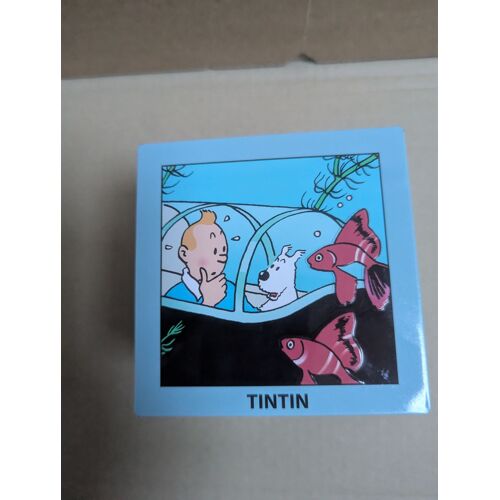 Tintin Boite Metallique Cubique 10 Par 10 Le Trésor De Rackham Le Rouge