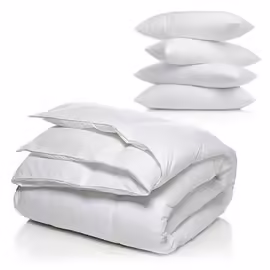 Blue Moon Pack Hiver Couette 220x240cm + 4 Oreillers 60x60 - 550gm² - Confort Hypoallergénique - Fabriqué En Belgique