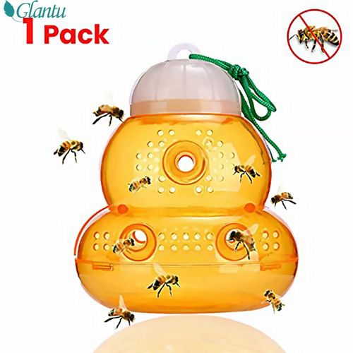 Piège à guêpes d'extérieur,collecteur de guêpes Portable réutilisable,Non toxique,lutte antiparasitaire,piège à abeilles multi-trous pour la maison,la ferme,les fournitures de cour - Type 1PC