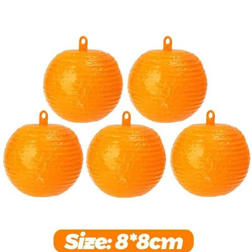 boule fruits mouche receveur antiparasitaire balle collante 8cm guêpe abeille piège à insectes pièges à moucherons pour plantes de cuisine intérieure et extérieure - Type Orange-5PCS