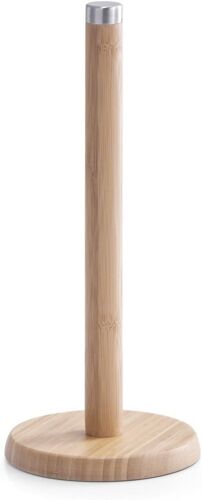 Kalanka-2057773 Porte Essuie Tout En Bambou/Acier Marron 14 X 32 Cm