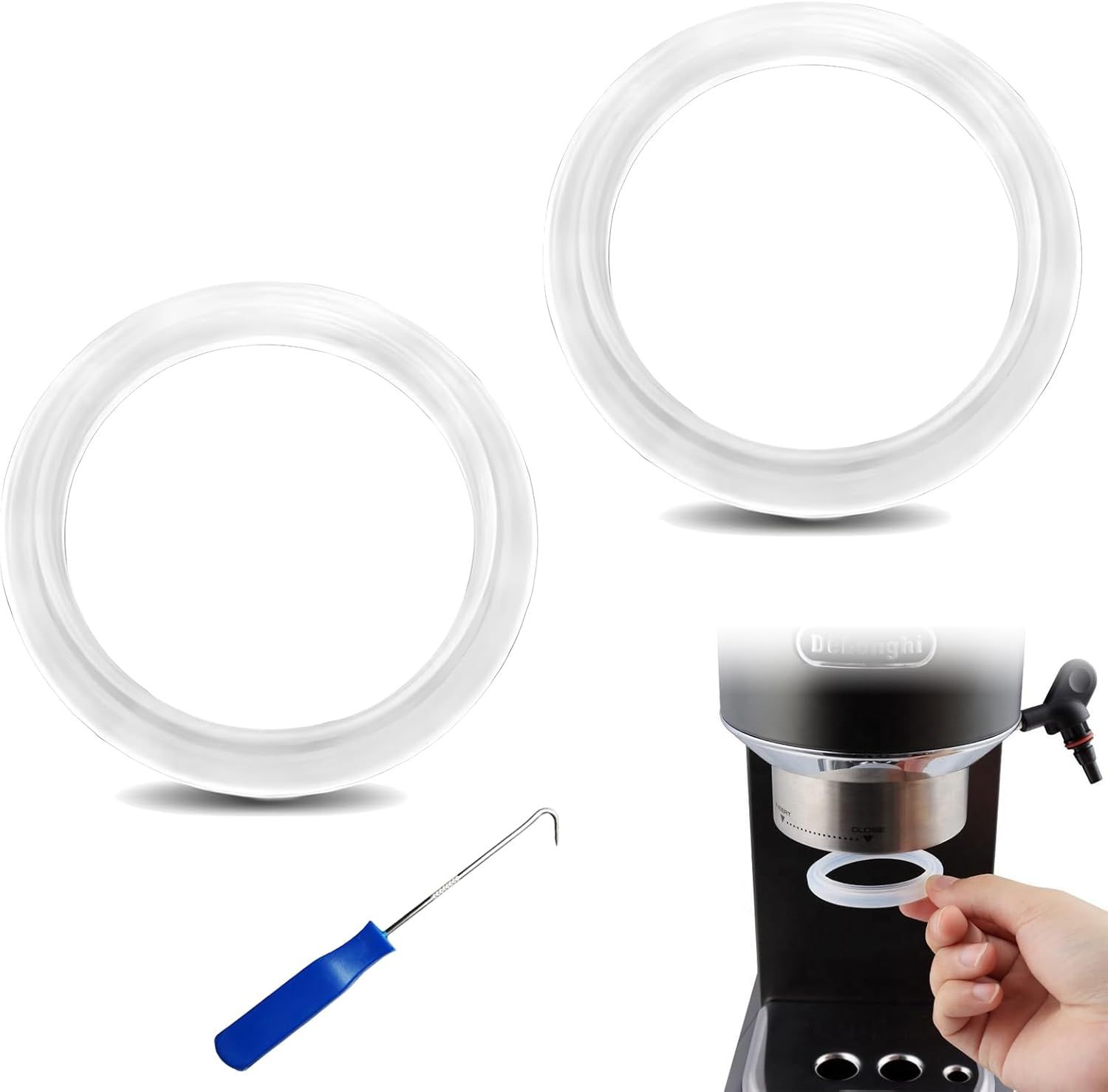 Porte-filtre + Filtre 2 Tasses Pour Robot Café Icona De Delonghi ECO311