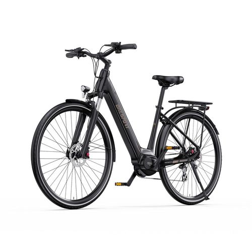Vélo Électrique - Onesport - Ot07 - Moteur Central Bafang 250 W - Batterie 36 V 14 Ah - Système De Freinage Hydraulique - Pneus 700*45c - Noir