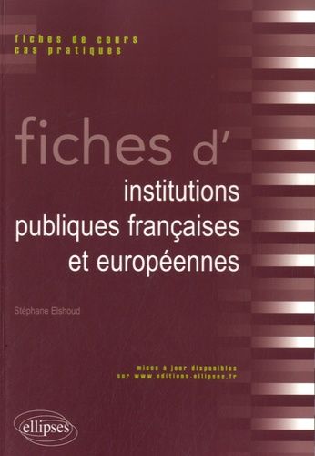 Fiches D'institutions Publiques Françaises Et Européennes