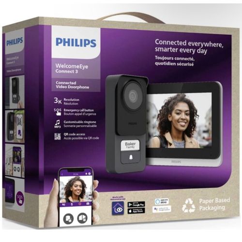 visiophone Philips WelcomeEye Connect 3