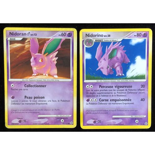 Merveilles Secrètes - Nidoran (97) + Nidorino ( 57/132)