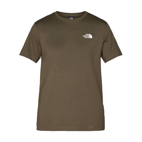 Tee Shirt Manches Courtes The North Face M Ss Simple Dome Tee Gris Anthracite Foncé Xl