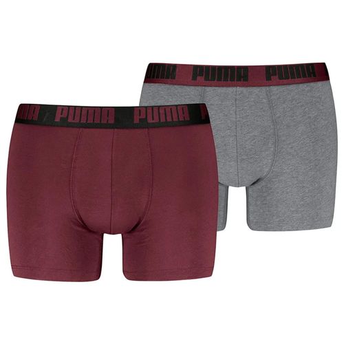 Sous Vêtement Boxer Puma Puma Men Everyday Basic Boxers 2p Bordeaux S