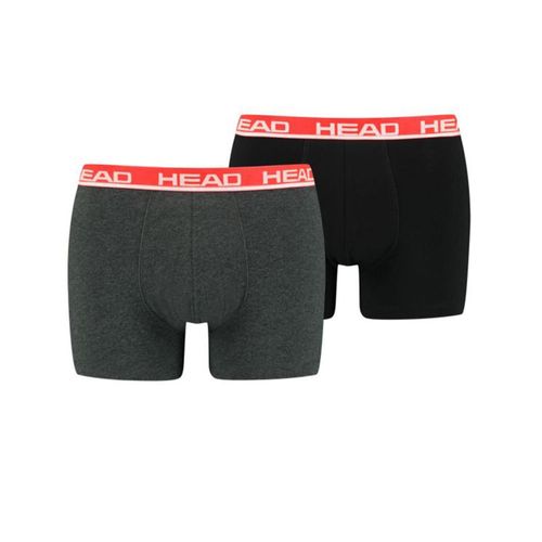 Sous Vêtement Boxer Head Head Basic Boxer 2p Gris Anthracite Foncé L