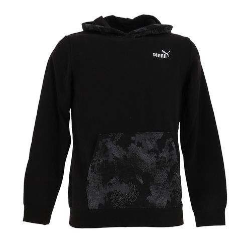 Sweat Capuche Hooded Puma Ess Camo Hoodie Fl B Noir 152 Cm
