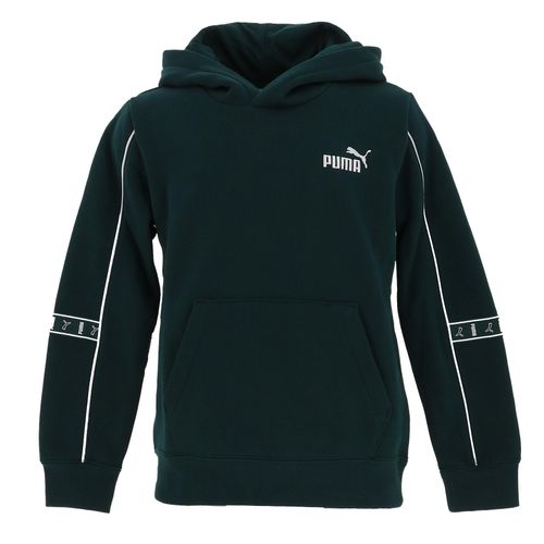 Sweat Capuche Hooded Puma Ess Tape Layout Hoodie Fl B Vert 140 Cm