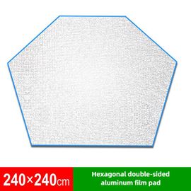 Tapis En Film D'aluminium Double Face Hexagonal D'extérieur,Tapis Épais Imperméable Et Résistant À L'humidité,Tapis De Tente De Camping De Pique-Nique - Type M