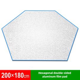 Tapis En Film D'aluminium Double Face Hexagonal D'extérieur,Tapis Épais Imperméable Et Résistant À L'humidité,Tapis De Tente De Camping De Pique-Nique - Type S