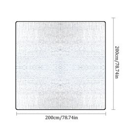 Tapis De Sol De Camping En Mousse D'aluminium,Couverture Isolante,Imperméable,Thermique,Pour Tente De Couchage,Pour Camping,Tour,Pique-Nique,Tente De Plage - Type 200x200cm