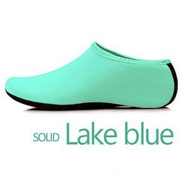 Chaussures Coordonnantes Unisexes Pour Hommes Et Femmes,Chaussettes De Plongée,Sandale De Plage Aquatique,Chaussure Plate,Chaussons De Bord De Mer,Été - Type Lake Blue-Xl #A