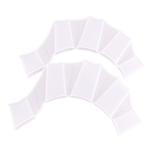 Gants Palmés Paume Natation,Gants Aquatiques,Palmes Natation Pour Plongée En Apnée - Type Transparent M