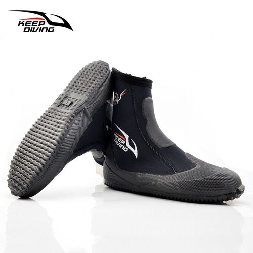Chaussures De Plongée En Néoprène Véritable 5mm,Bottes De Plongée À Haute Élasticité,Chaudes Et Souples Pour La Pêche Sous-Marine,Le Kayak,Le Snorkeling Et Le Surf - Type L #A