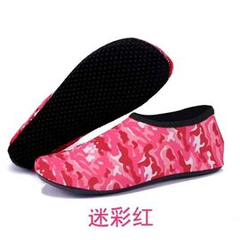 Chaussures Aquatiques Unisexes Antidérapantes - Chaussettes D'eau À Séchage Rapide Pour La Natation,La Plongée Et La Plage,Légères D'été Pour Hommes Et Femmes - Type B-Camouflage Red-2xl (42-43 )