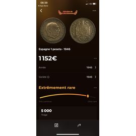 Pièce Espagnole Extrêmement Rare